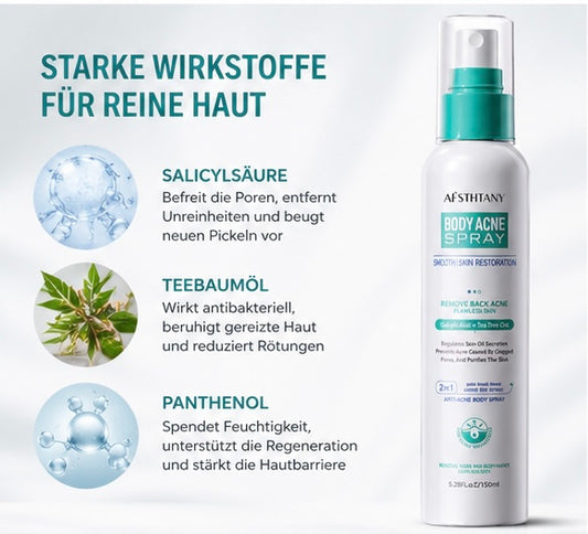 BackClear 2% Salicylsäure Rücken-Akne Spray - 150ml