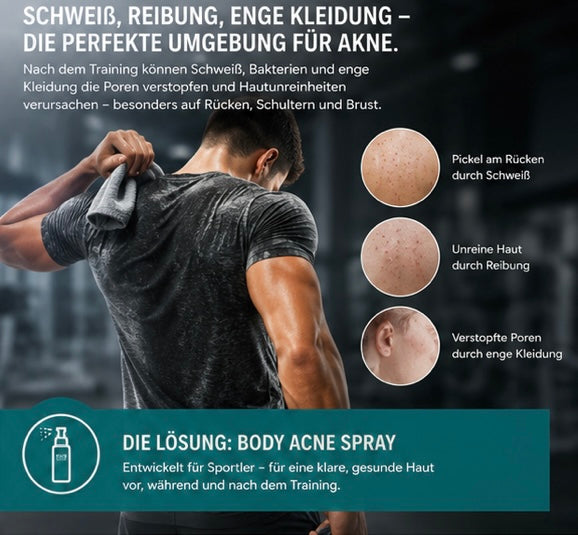 BackClear 2% Salicylsäure Rücken-Akne Spray - 150ml